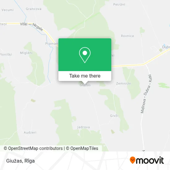 Giužas map