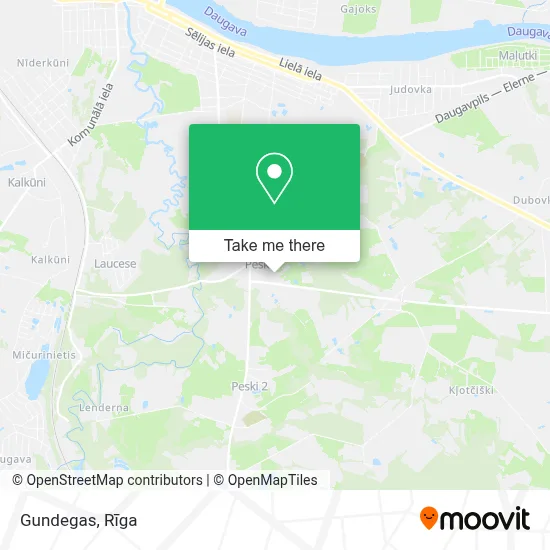 Gundegas map