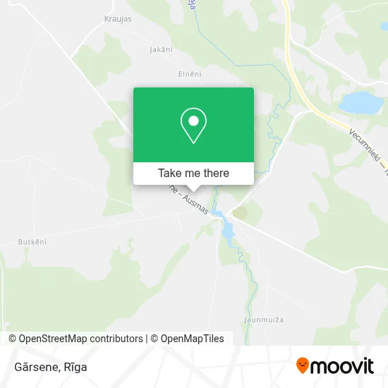 Gārsene map