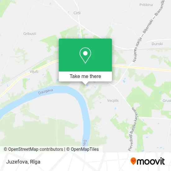 Juzefova map