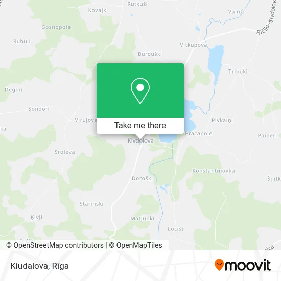 Kiudalova map