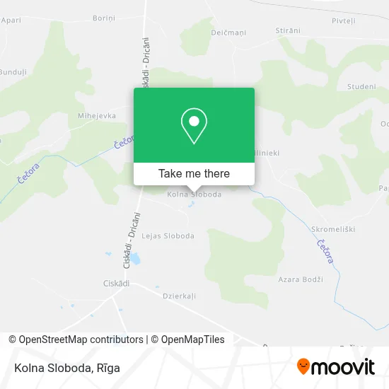 Kolna Sloboda map