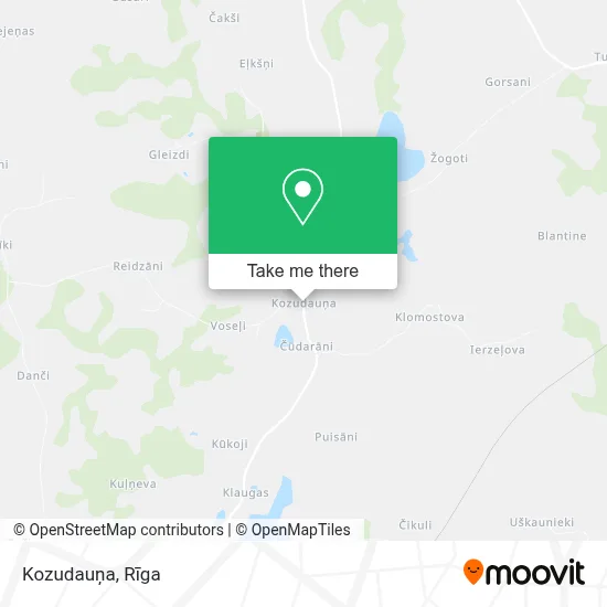 Kozudauņa map