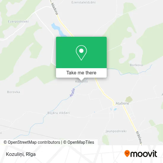 Kozuliņi map
