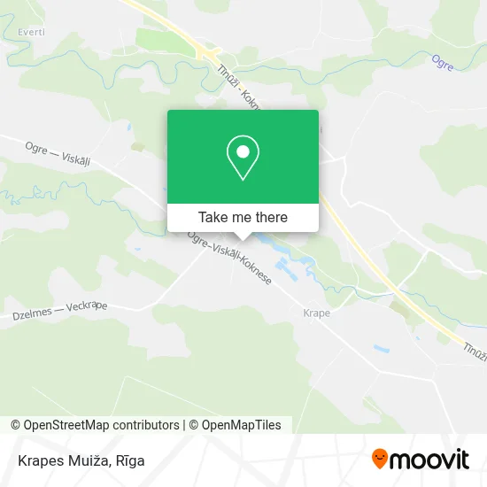 Krapes Muiža map