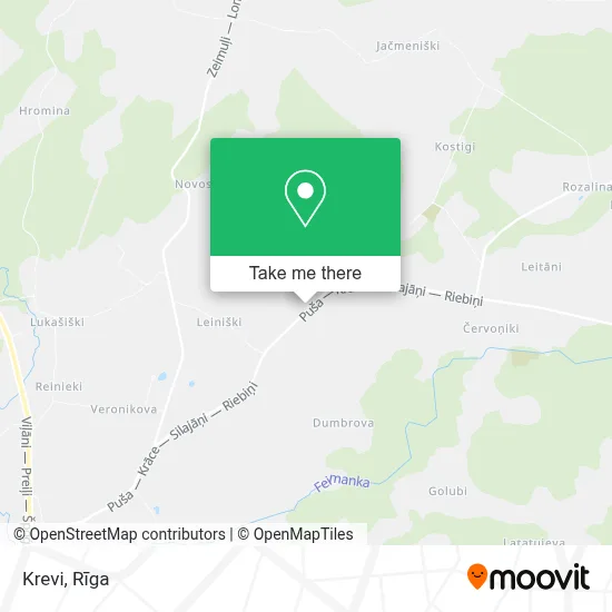 Krevi map