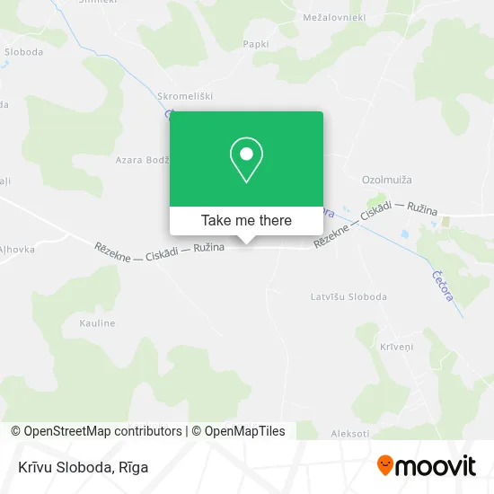 Krīvu Sloboda map
