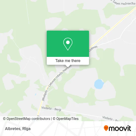 Albretes map