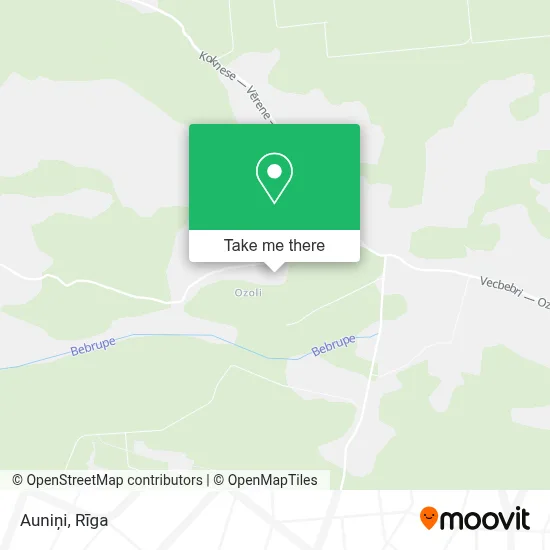 Auniņi map