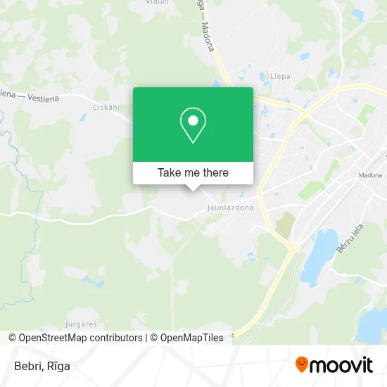 Bebri map