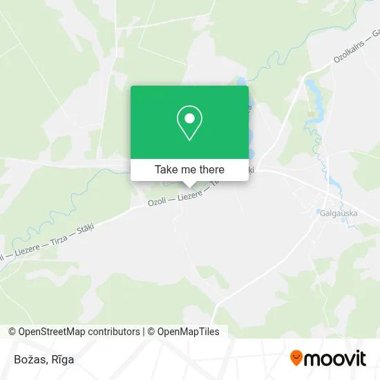 Božas map