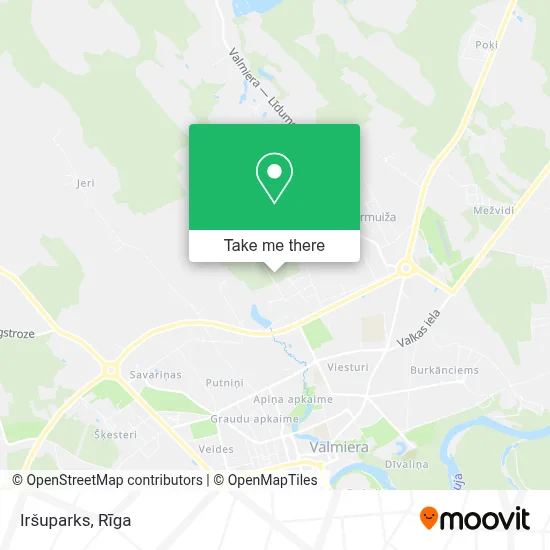 Iršuparks map