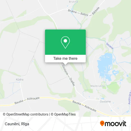 Caunēni map