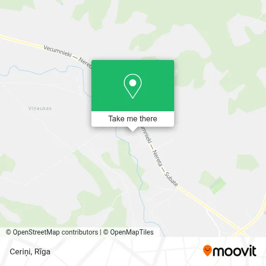 Ceriņi map