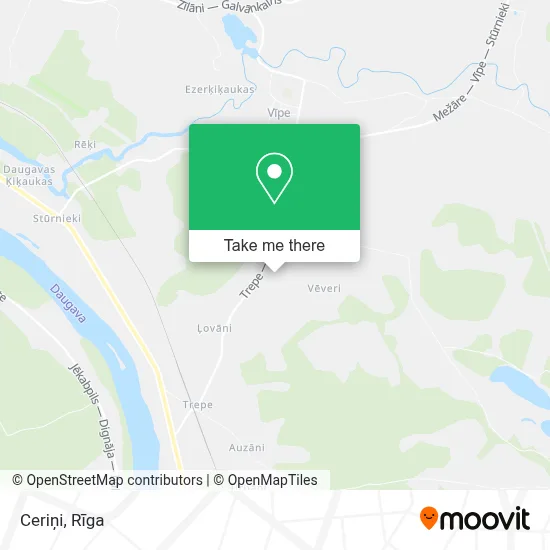 Ceriņi map