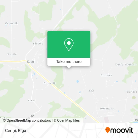 Ceriņi map