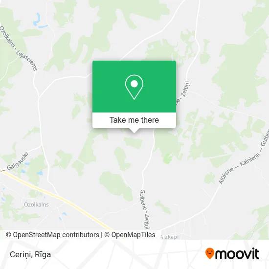 Ceriņi map