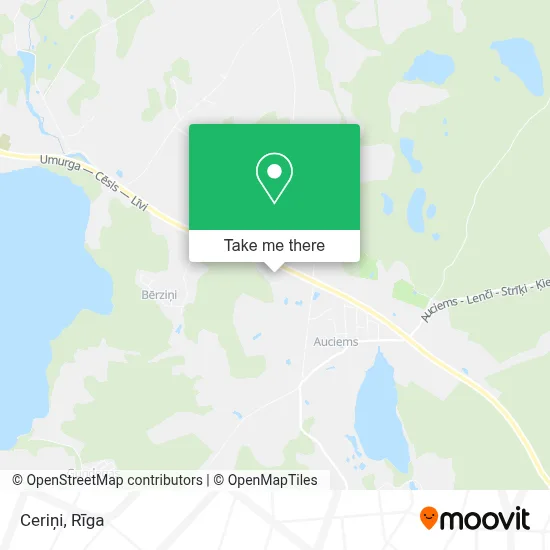 Ceriņi map