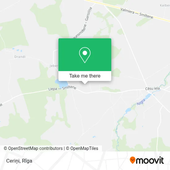 Ceriņi map