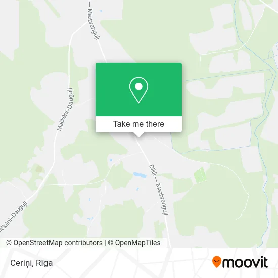 Ceriņi map