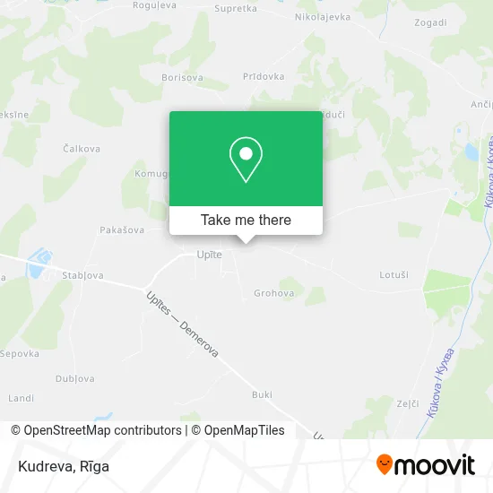 Kudreva map