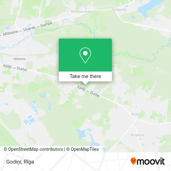 Godiņi map