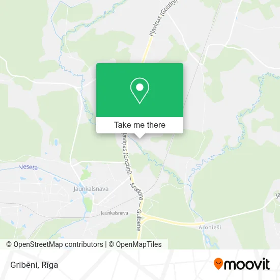 Gribēni map