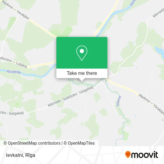 Ievkalni map