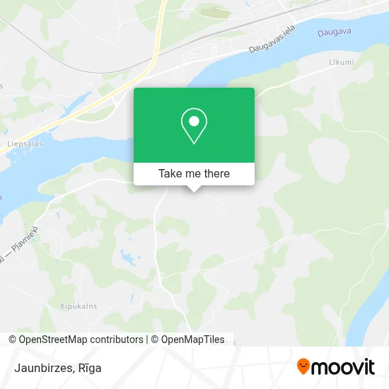 Jaunbirzes map