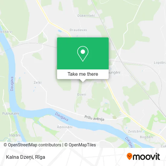 Kalna Dzeņi map