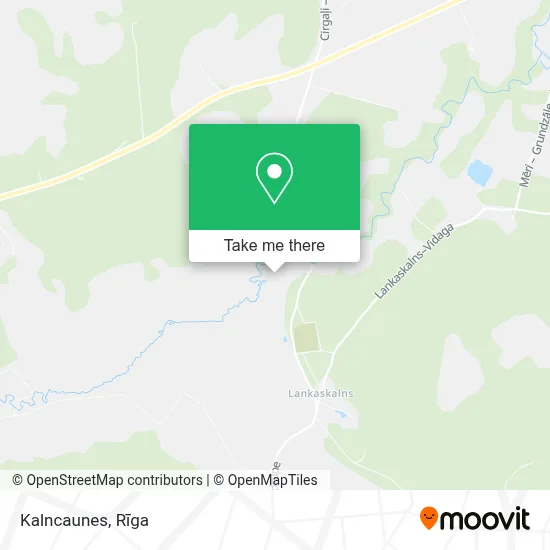 Kalncaunes map