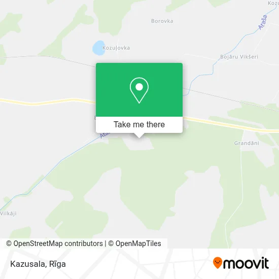 Kazusala map