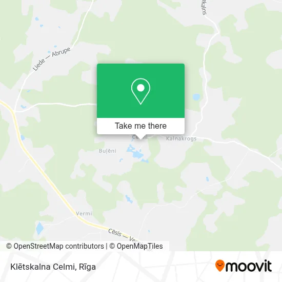 Klētskalna Celmi map