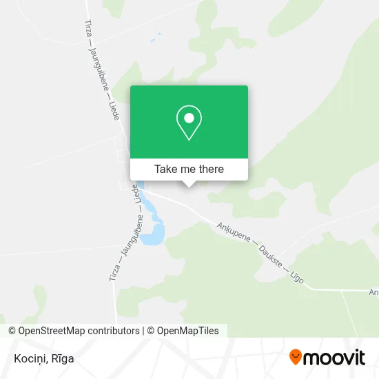 Kociņi map