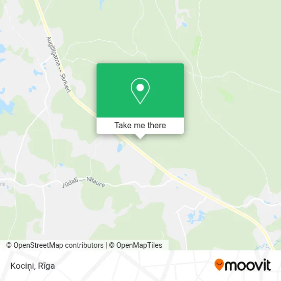 Kociņi map