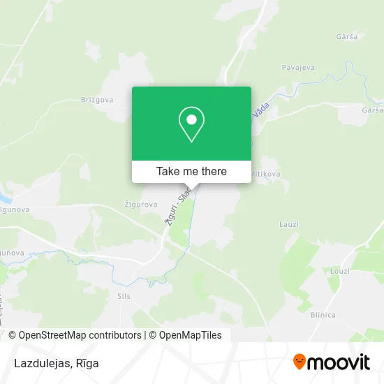 Lazdulejas map