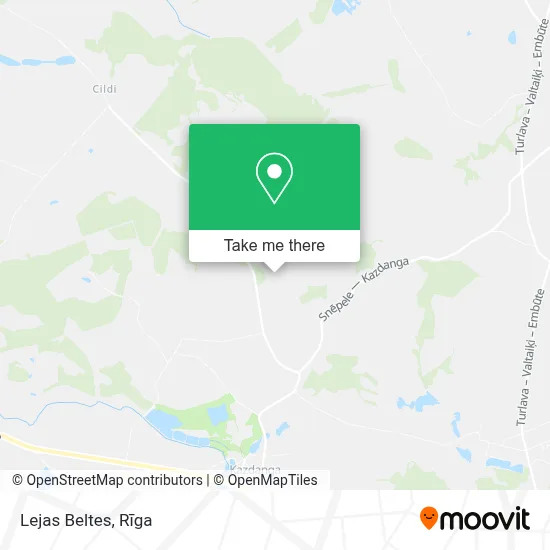 Lejas Beltes map