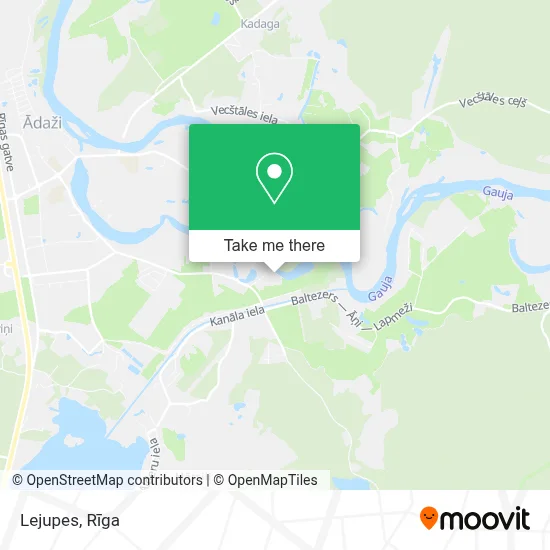 Lejupes map
