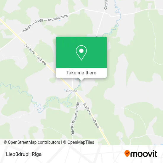 Liepūdrupi map