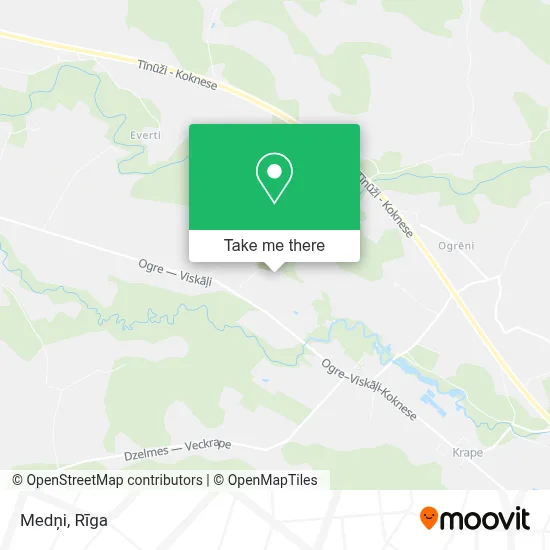 Medņi map