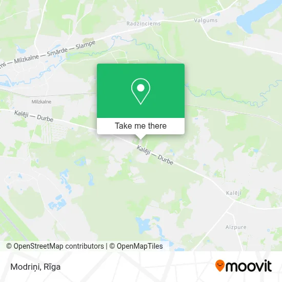 Modriņi map