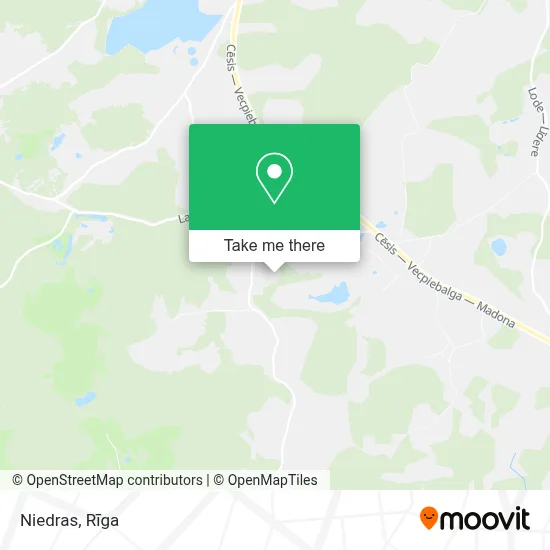 Niedras map