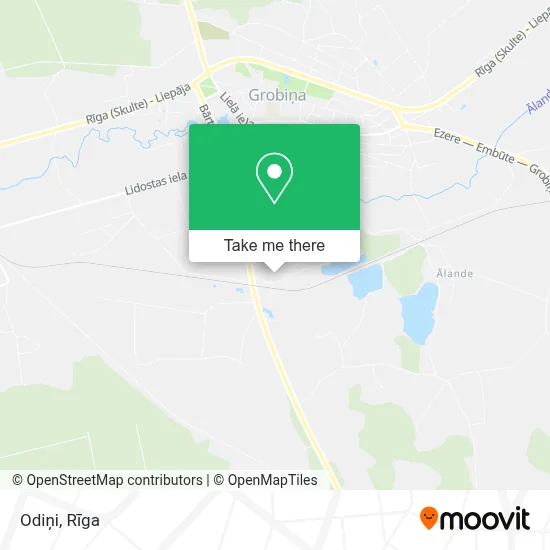 Odiņi map