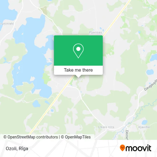 Ozoli map