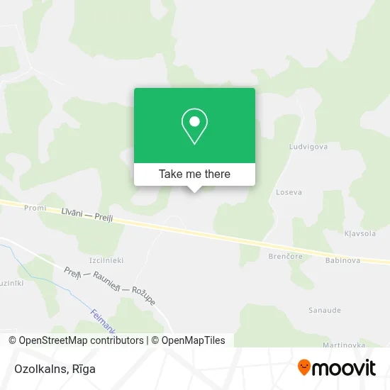 Ozolkalns map