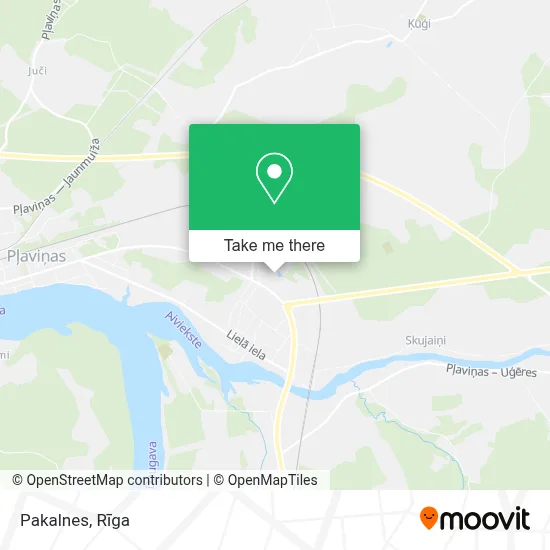 Pakalnes map