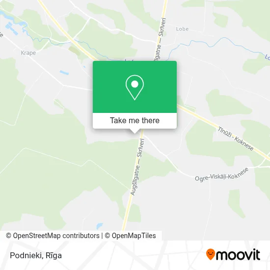 Podnieki map