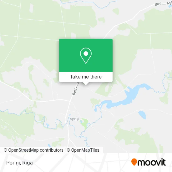 Poriņi map