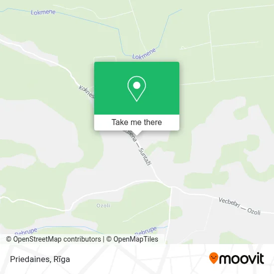 Priedaines map