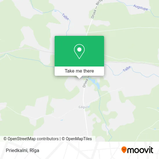 Priedkalni map